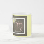 Jungfrau 23. August bis 23. September Tasse フロストグラスマグカップ (正面左)