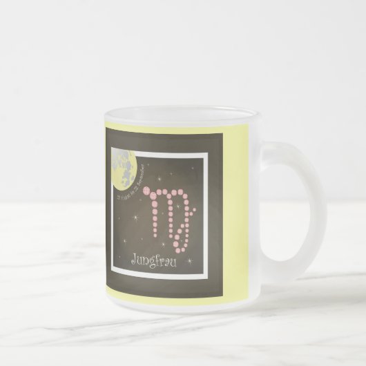 Jungfrau 23. August bis 23. September Tasse フロストグラスマグカップ (右)