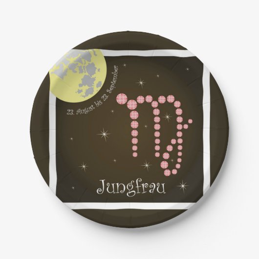 Jungfrau 23. August bis 23. September / Teller ペーパープレート (正面)