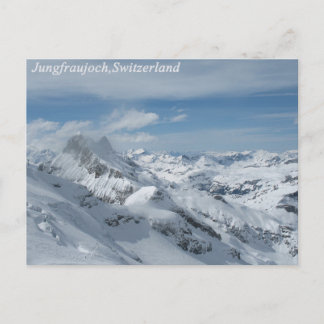 Jungfraujoch，スイスハガキ ポストカード