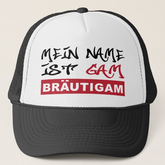 junggesellenabschied / hochzeit キャップ (正面)