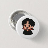 Jungkook-Inspired Vampire Pin – K-Pop Collection 缶バッジ (正面&裏面)