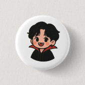 Jungkook-Inspired Vampire Pin – K-Pop Collection  缶バッジ (正面)