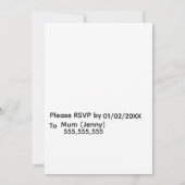 Jungle 1st Birthday Invitation | Wild One First  招待状 (裏面)