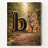 Jungle Alphabet Letter B Tiger Education Notebook ノートブック (裏面)