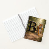 Jungle Alphabet Letter B Tiger Education Notebook ノートブック (内部)