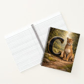 Jungle Alphabet Letter C Cougar Education Notebook ノートブック (内部)