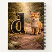 Jungle Alphabet Letter D Dingo Education Notebook ノートブック (裏面)