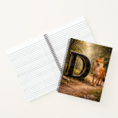 Jungle Alphabet Letter D Dingo Education Notebook ノートブック (内部)