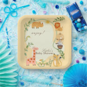 Jungle Animal Safari Adventure Awaits ペーパープレート (パーティー)