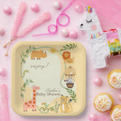 Jungle Animal Safari Adventure Awaits ペーパープレート (パーティー)