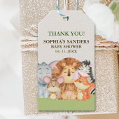 Jungle animals Baby shower ギフトタグ