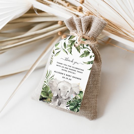 Jungle Animals | Baby Shower Thank You ギフトタグ