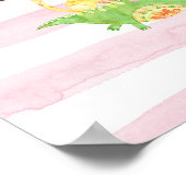 Jungle Animals Baby Shower Welcome ポスター (角)