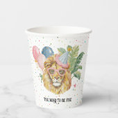Jungle Animals Birthday Party Cups 紙コップ (正面)