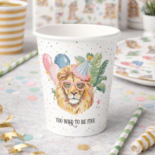 Jungle Animals Birthday Party Cups 紙コップ