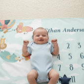 Jungle Animals Neutral Baby Blanket タペストリー