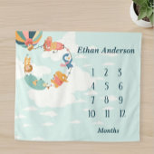 Jungle Animals Neutral Baby Blanket タペストリー