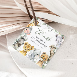 Jungle Animals, Safari, Wild One, First Birthday フェイバータグ