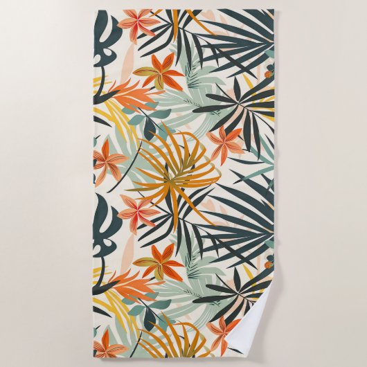 Jungle Bloom Beach Towel ビーチタオル (正面)