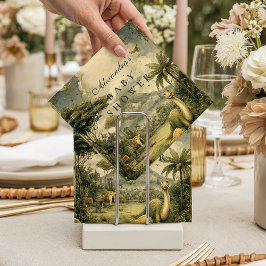 Jungle Dinosaur Baby Shower スタンダードカクテルナプキン