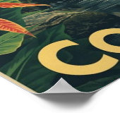 Jungle Escape – Vintage Costa Rica Travel  ポスター (角)