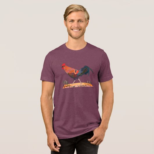 Jungle fowl T-Shirt Tri-Blend Shirt トライブレンドＴシャツ (正面全面)