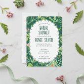 Jungle Garden Watercolor Custom BRIDAL SHOWER 招待状