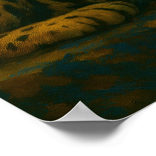 Jungle Gaze – Resting Leopard in the Wild ポスター (角)