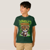 Jungle Go Wild Leopard Kitty Cat Wildlife Animal🐆 Tシャツ (正面フル)
