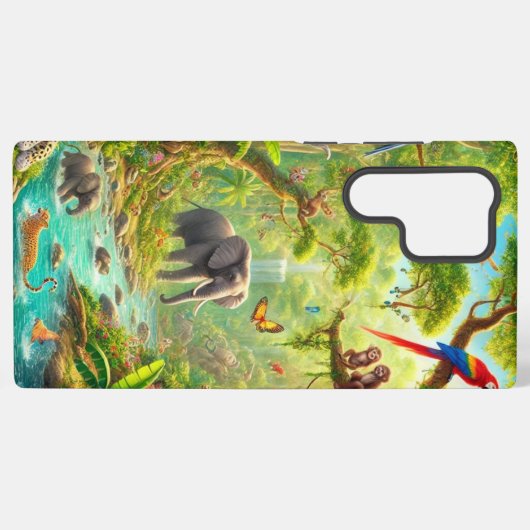 "Jungle Joy" Samsung S22 Ultra カバー (裏面横)