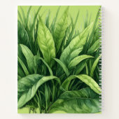 Jungle leafs Spiral Sketchbook Notebook ノートブック (裏面)