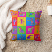 Jungle Madness 9 Inch Blocks Cheater Quilt クッション (ブランケット)