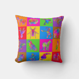 Jungle Madness 9 Inch Blocks Cheater Quilt クッション