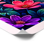 Jungle Moon Blue Parrot Paradise ポスター (角)