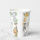 Jungle Safari Animals Baby Shower Oh Boy 紙コップ (右)