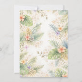 Jungle Safari Animals Young Wild & Three Birthday  招待状 (裏面)