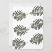 Jungle Safari Baby Shower Invitation 招待状 (裏面)