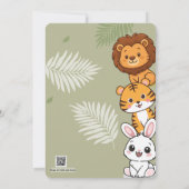 Jungle Safari Baby Shower Invitation 招待状 (裏面)