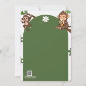 Jungle Safari Baby Shower Invitation 招待状 (裏面)