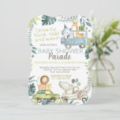 Jungle Safari Baby Shower Parade 招待状 (スタンド正面)