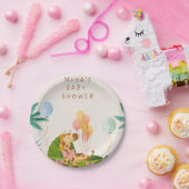  Jungle Safari Baby Shower Plates ペーパープレート (パーティー)