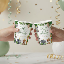 Jungle Safari Birthday Party Paper Cups 紙コップ