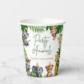 Jungle Safari Birthday Party Paper Cups 紙コップ (裏面)