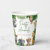 Jungle Safari Birthday Party Paper Cups 紙コップ (正面)