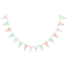 Jungle Safari Gender Reveal Party bunting banner バンティングフラッグ