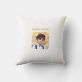 Jungle Safari "It's About To Get Wild" Baby Shower クッション (裏面)