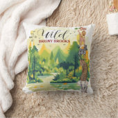 Jungle Safari "It's About To Get Wild" Baby Shower クッション (ブランケット)