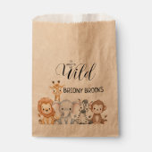 Jungle Safari "It's About To Get Wild" Baby Shower フェイバーバッグ (正面)