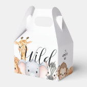 Jungle Safari "It's About To Get Wild" Baby Shower フェイバーボックス (裏面サイド)